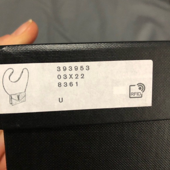 YSL Navy grain embossed leather WOC - Picture 5 of 7